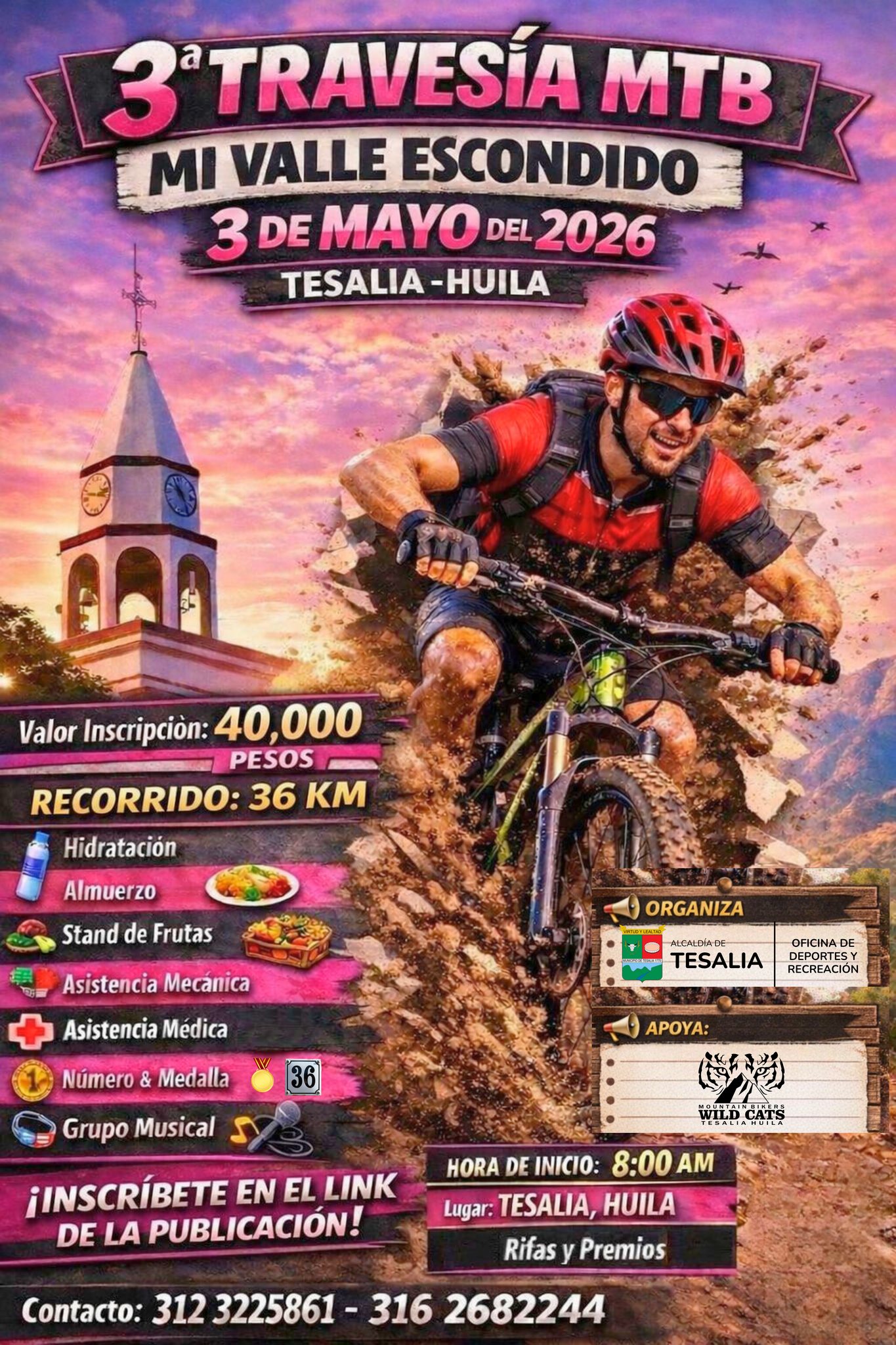 Noticia - 🚵‍♂️🏞️ TRAVESÍA MTB 2026 – MI VALLE ESCONDIDO | TESALIA, HUILA 🎉