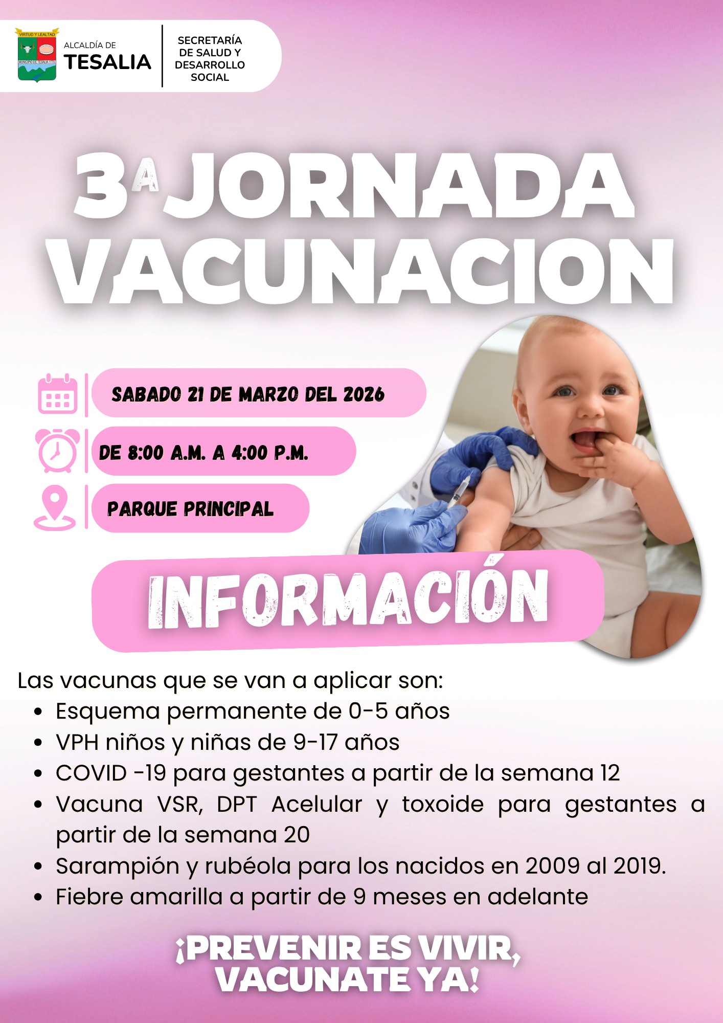 Noticia - 💉👶✨ ¡3ª JORNADA DE VACUNACIÓN!
