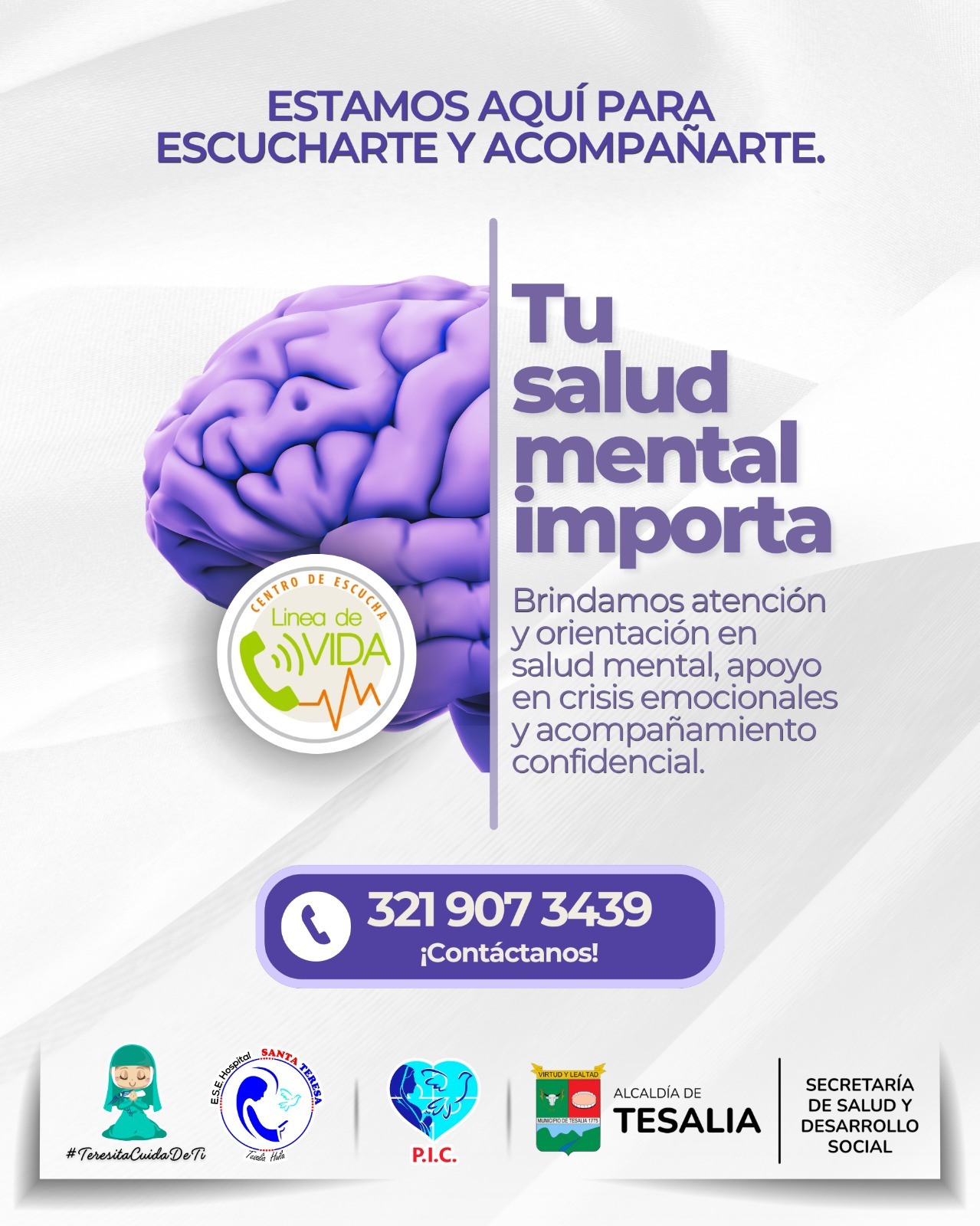 Noticia - 💜📞 ¡NO ESTÁS SOLO(A), ESTAMOS PARA ESCUCHARTE!